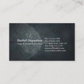 Yoga Instructor Studio Meditation Pose Bodhi Leaf Visitenkarte (Rückseite)