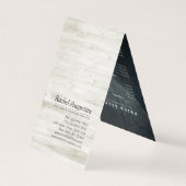 Yoga Instructor Studio Meditation Pose Preisliste Visitenkarten (Rückseite)