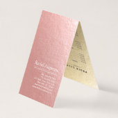 Yoga Instructor Studio Meditation Pose Preisliste Visitenkarten (Rückseite)