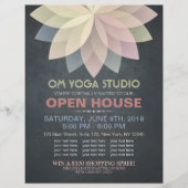 YOGA Instructor Studio Open House Lotus Mandala Flyer (Vorne)