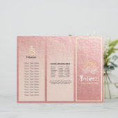 Yoga Instructor Studio Tri-Fold Broschüre Lotus (Stehend Vorderseite)