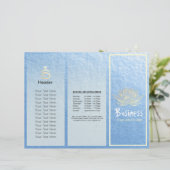 Yoga Instructor Studio Tri-Fold Broschüre Lotus (Stehend Vorderseite)