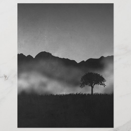 Yoga Instructor Sun Salutation Crescent Moon Pose Briefbogen (Rückseite)