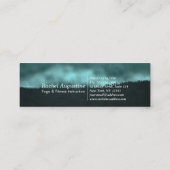 Yoga Instructor Sun Salutation Crescent Moon Pose Mini Visitenkarte (Rückseite)