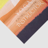 Yoga Instructor Sun Salutation Crescent Moon Pose Seidenpapier (Ausschnitt)