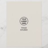 Yoga Instructor Teacher Promoter Business Flyer (Hinten)