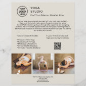 Yoga Instructor Teacher Promoter Business Flyer (Vorne)