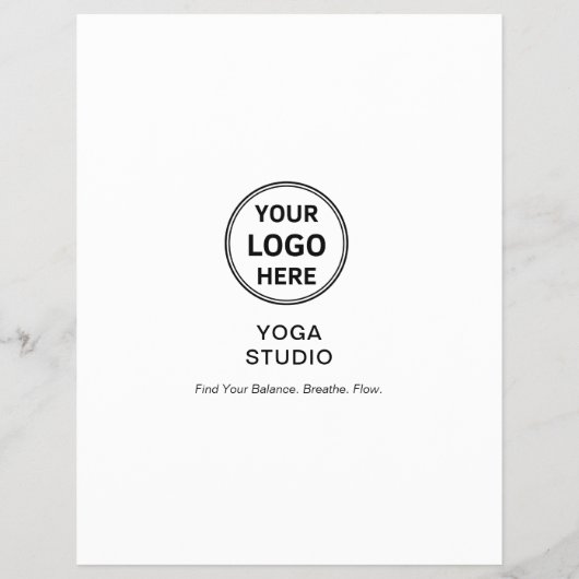 Yoga Instructor Teacher Promotional Business Flyer (Hinten)