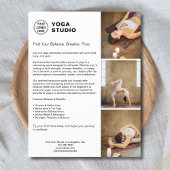 Yoga Instructor Teacher Promotional Business Flyer