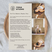 Yoga Instructor Teacher Promotional Business Flyer