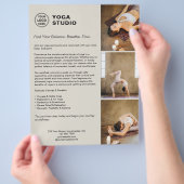 Yoga Instructor Teacher Promotional Business Flyer (Hand)