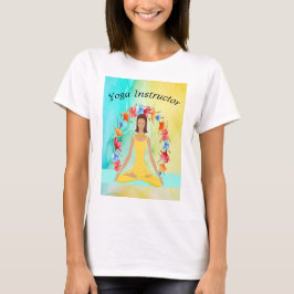 Yoga Instructor Tee Shirt Gelbes Design