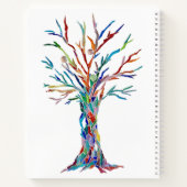 Yoga Instructor Tree of Life Spiral Notebook Notizblock (Rückseite)