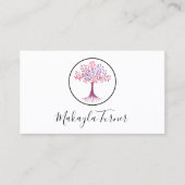 Yoga Instructor Tree of Life Visitenkarte (Vorderseite)