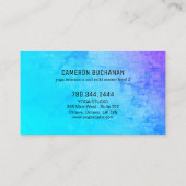 Yoga Instructor und Reiki Master Business Cards Visitenkarte (Rückseite)