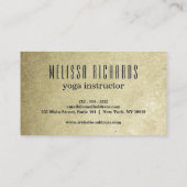 Yoga Instructor Vintag Lotus Blume Visitenkarte (Rückseite)