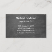 Yoga Instructor Vintag Style Business Card Visitenkarte (Rückseite)