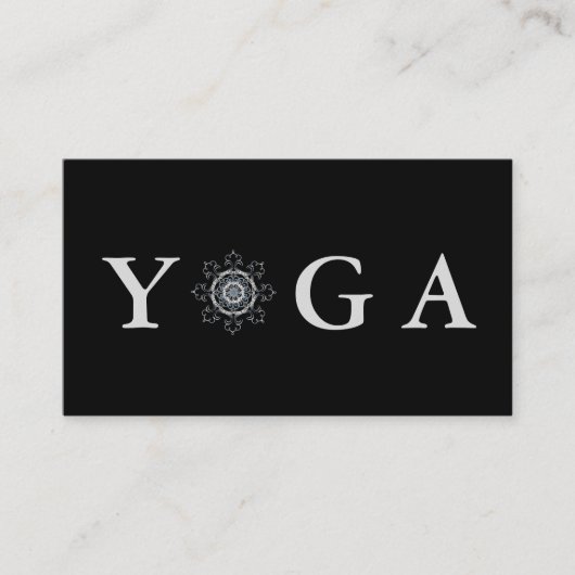 Yoga Instructor Vintag Style Visitenkarte (Vorderseite)