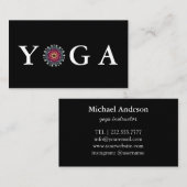 Yoga Instructor Vintag Style Visitenkarte