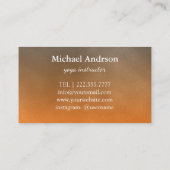 Yoga Instructor Vintag Style Visitenkarte (Rückseite)