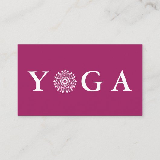 Yoga Instructor Vintag Style Visitenkarte (Vorderseite)