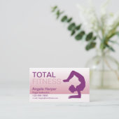 Yoga Instructor Visitenkarte (Stehend Vorderseite)