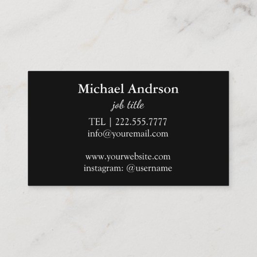 Yoga Instructor Visitenkarte (Rückseite)