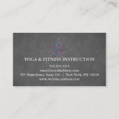 Yoga Instructor Visitenkarte (Rückseite)