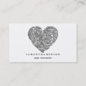 Yoga Instructor Visitenkarte (Vorderseite)