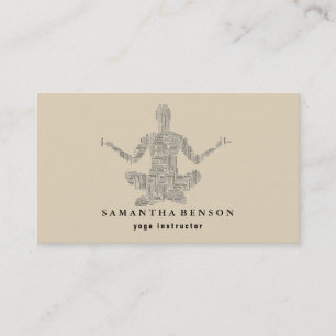 Yoga Instructor Visitenkarte