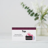 Yoga Instructor Visitenkarte (Stehend Vorderseite)