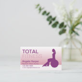 Yoga Instructor Visitenkarte (Stehend Vorderseite)