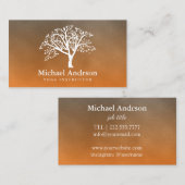 Yoga Instructor Visitenkarte (Vorne/Hinten)