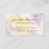 Yoga Instructor Visitenkarte (Rückseite)