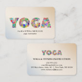 Yoga Instructor Visitenkarte (Vorne/Hinten)