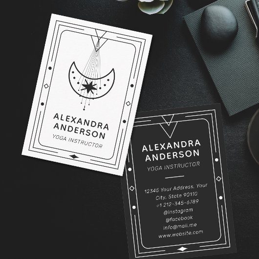 Yoga Instructor Visitenkarte