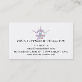 Yoga Instructor Visitenkarte (Rückseite)