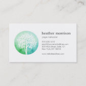 Yoga Instructor Visitenkarte (Vorderseite)