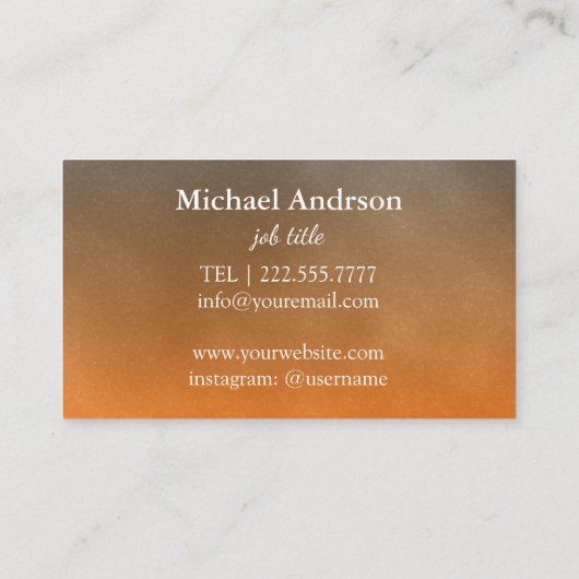 Yoga Instructor Visitenkarte (Rückseite)