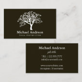 Yoga Instructor Visitenkarte (Vorne/Hinten)