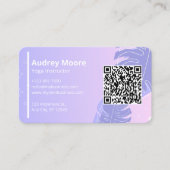 Yoga Instructor Visitenkarte (Vorderseite)