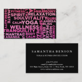 Yoga Instructor Visitenkarte (Vorne/Hinten)