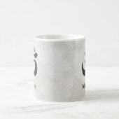 YOGA Instructor Wasserfarbe Meditation Pose Om Sig Kaffeetasse (Mittel)