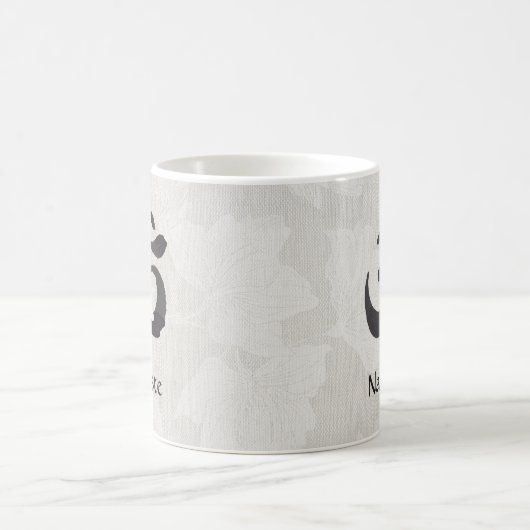 YOGA Instructor Wasserfarbe Meditation Pose Om Sig Kaffeetasse (Mittel)