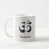 YOGA Instructor Wasserfarbe Meditation Pose Om Sig Kaffeetasse (Links)