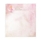 YOGA Instructor Wasserfarbe Meditation Pose Om Sig Notizblock (Vorderseite)