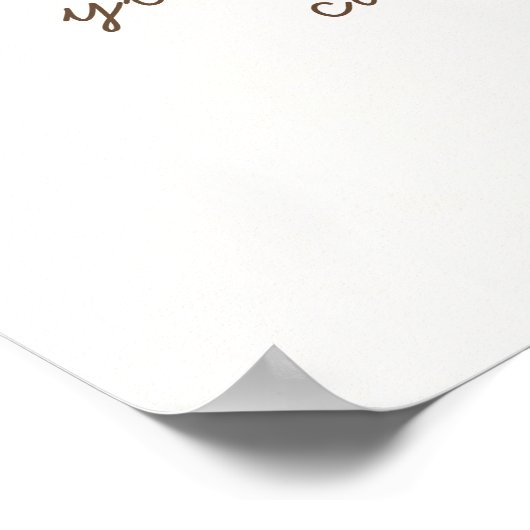 YOGA Instructor Wasserfarbe Meditation Pose Om Sig Poster (Ecke)