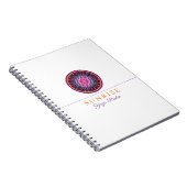 Yoga Instructor, Wellness Mandala Studio Design Notizblock (Rechte Seite)