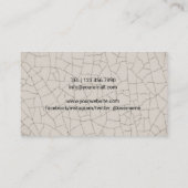 Yoga Instructor Wellness Medizin Keramik Visitenkarte (Rückseite)