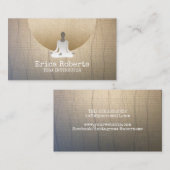 Yoga Instructor Wellness Medizin Vintag Visitenkarte (Vorne/Hinten)